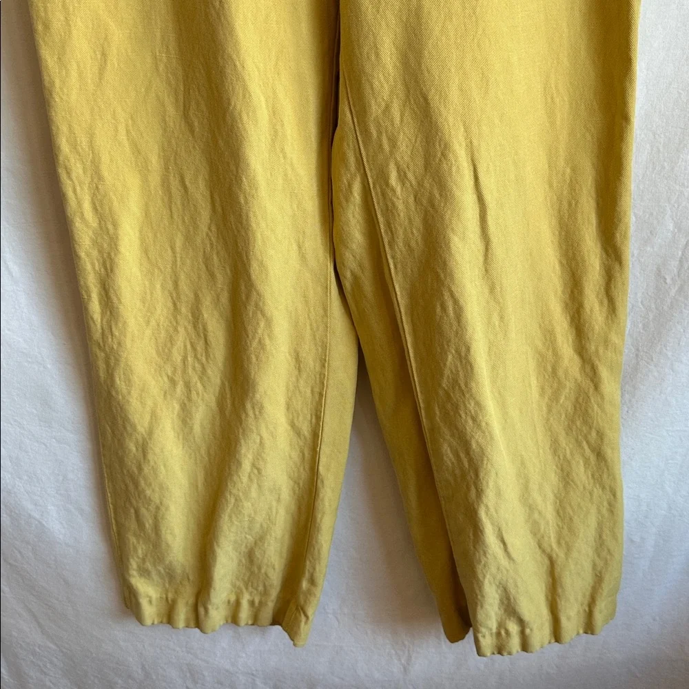 Banana Republic sunflower yellow linen-blend pants, size XS